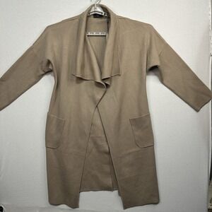 Tahiri Women's Small Dessert Dune Open Front Long‎ Sleeve